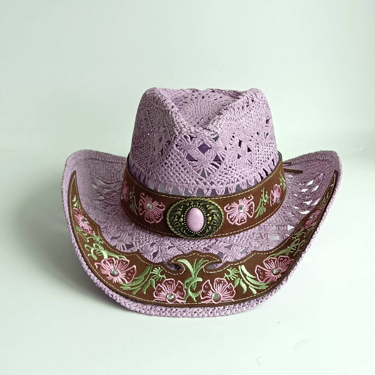Women Hollow Crochet Western C - Cowboy Hat Straw review and price