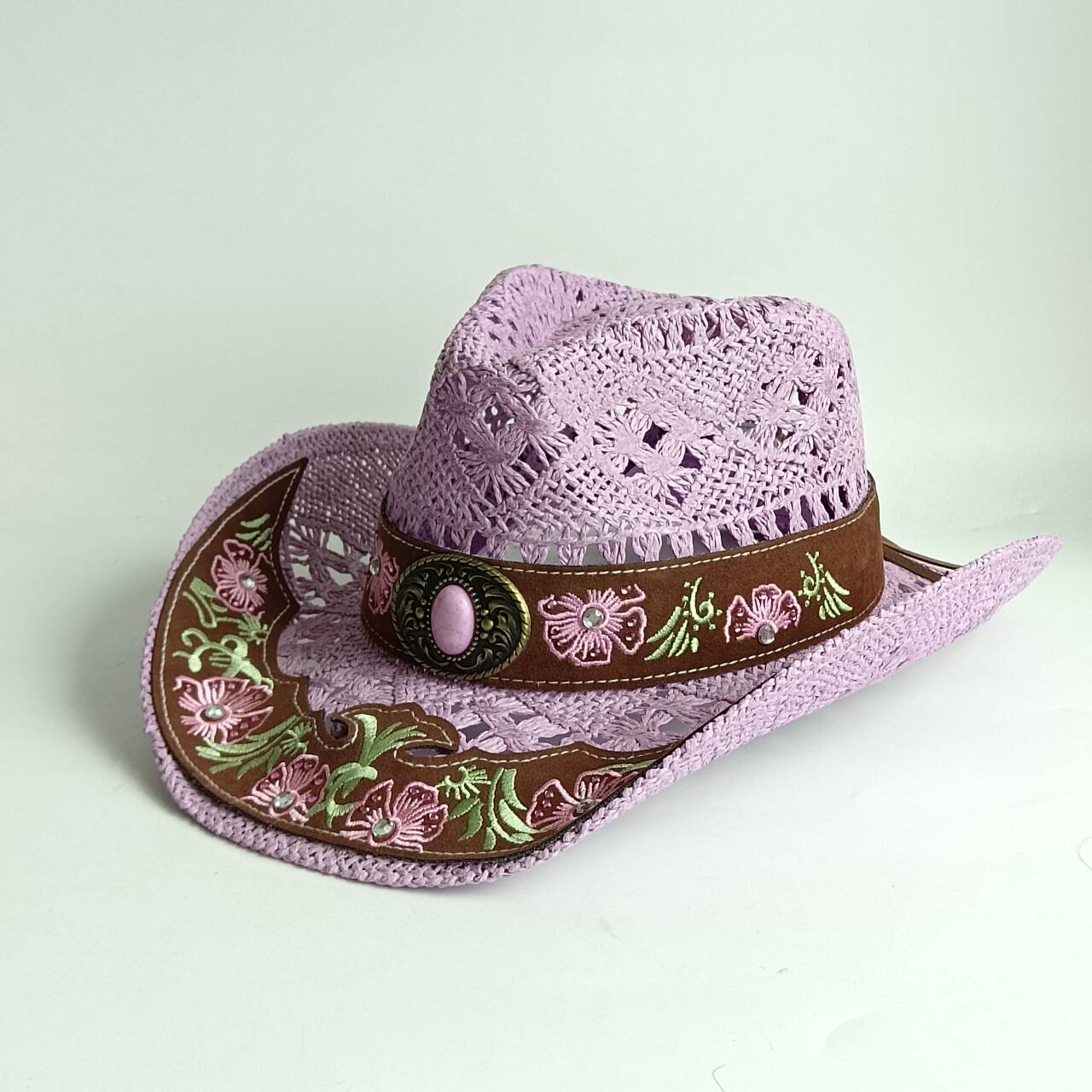 Women Hollow Crochet Western C - Cowboy Hat Straw review and price