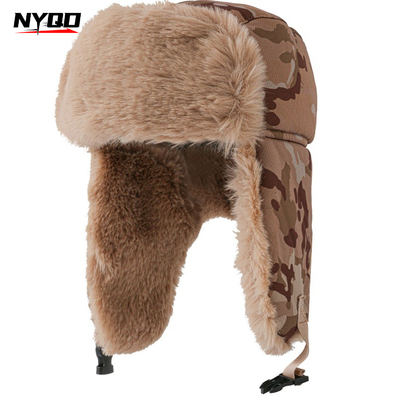 Men Winter Faux Fur Trapper Ha - Trapper Hat Ear Flap review and price
