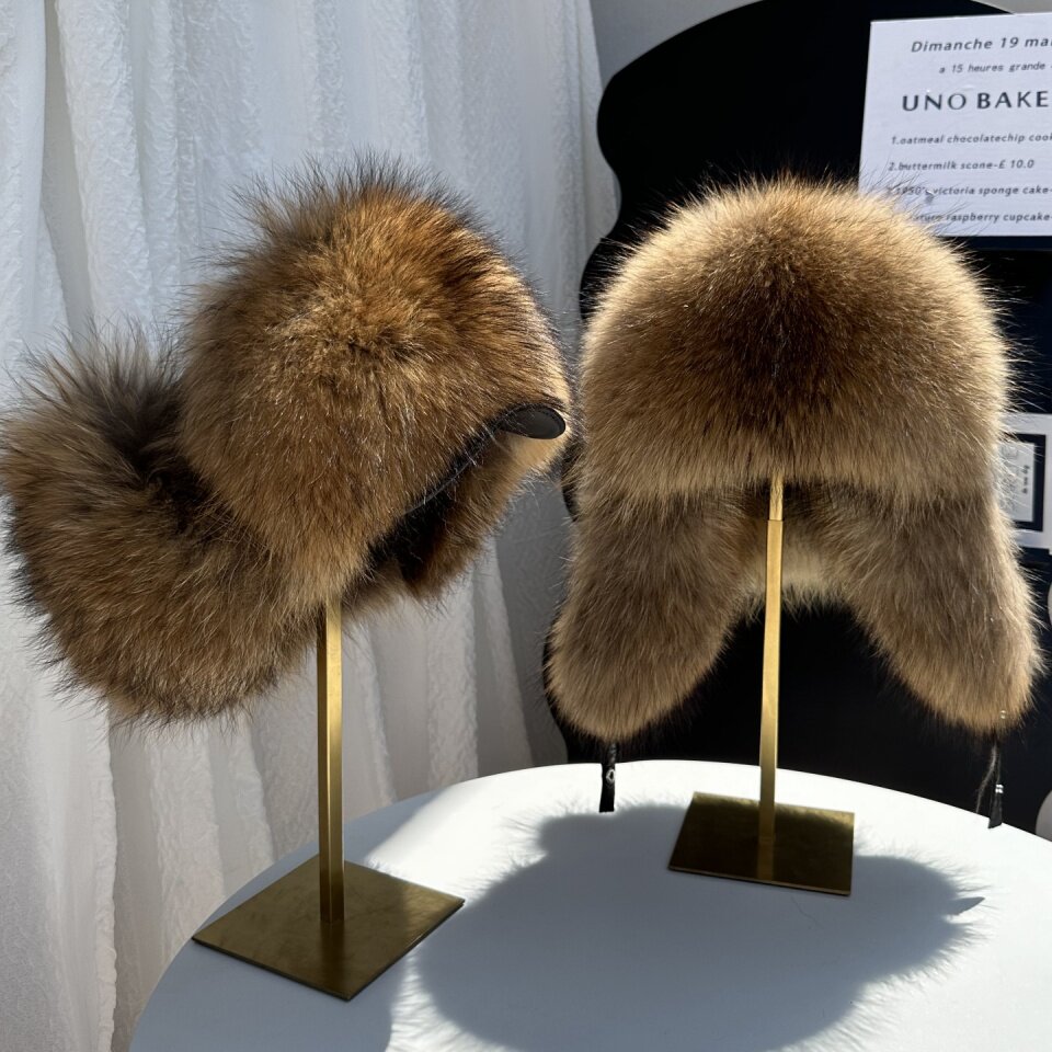 Real Fox Fur Trapper Hat Men W - Trapper Hat Ear Flap review and price