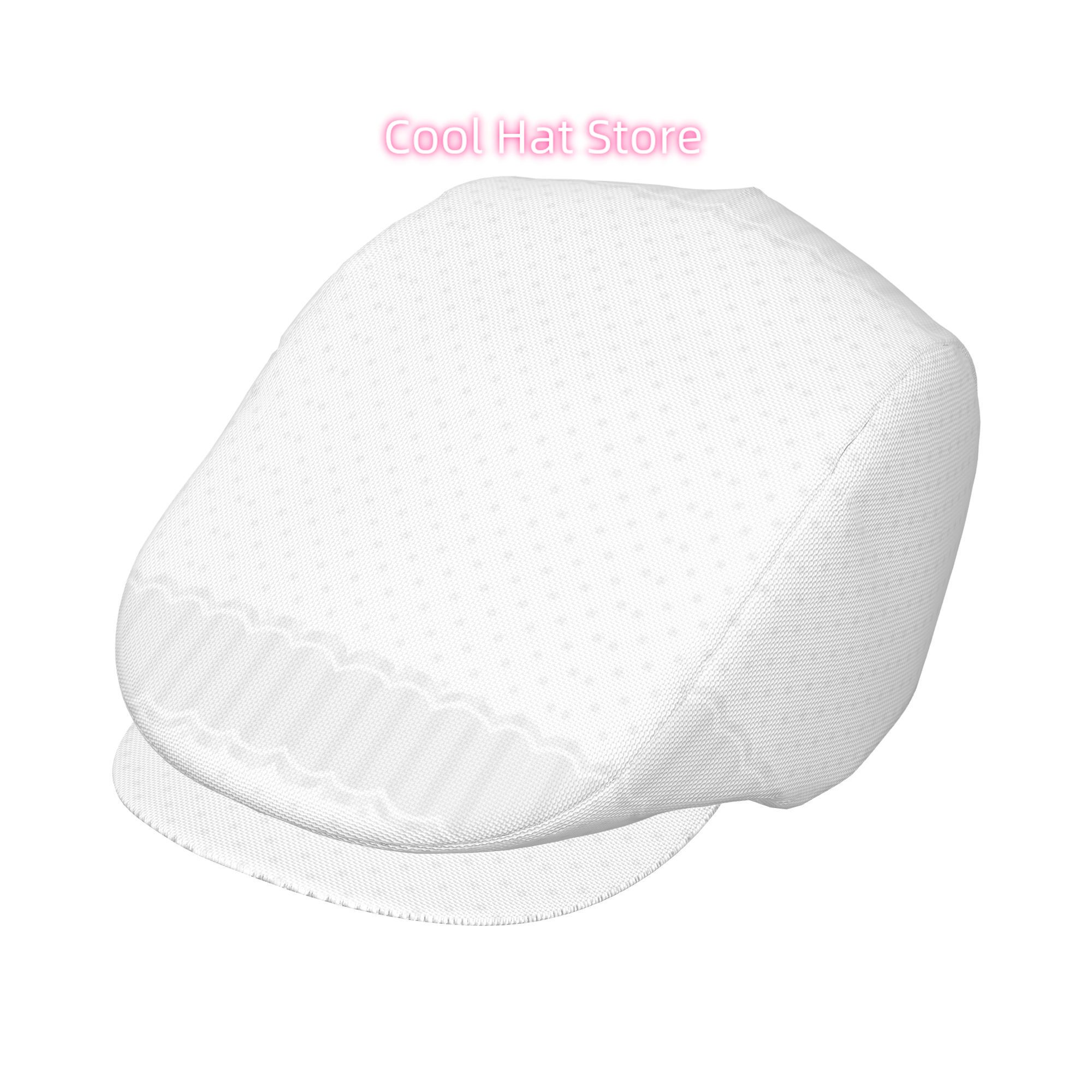 White Polka Dot Lace Trim Men  - Newsboy Cap Ivy review and price